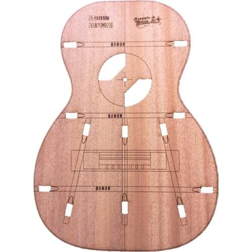 Solid 26-Inch Ukulele Body Layout Template for Building Guitars DIY Luthier