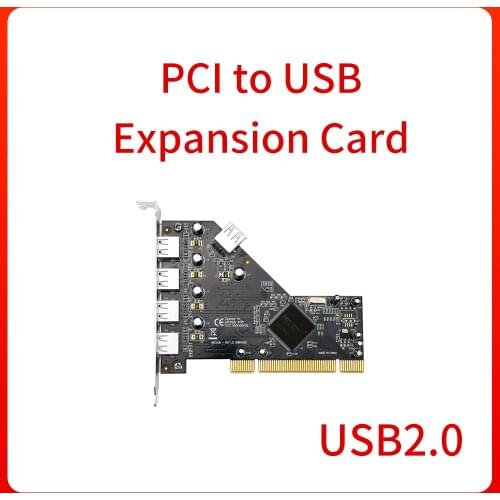 PCI to USB expansion card 4+1 USB2.0 adapter card For Windows 98SE/Me/2000/XP 32-bit/XP/Win7/Win8 64-bit/Server 2003/VistaMac OS