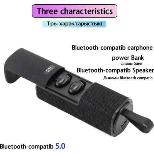 Portable Bluetooth Speaker Wireless Bass Waterproof Outdoor Mobile power supply Bluetooth headset Stereo Loudspeaker Music Box