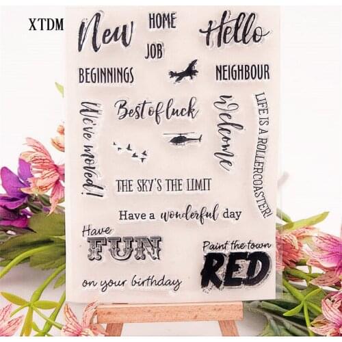 Hot selling Wine bottle alphabet transparent clear stamp / silicone seal roller stamp DIY scrapbook album / card production