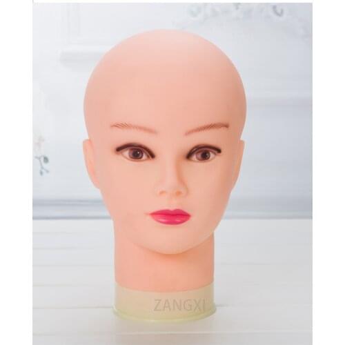 Nice maniquies Realistic Women Dummy Head for Wig Hat Display With Free Clamp Bald Mannequin Head Wig Head Stand