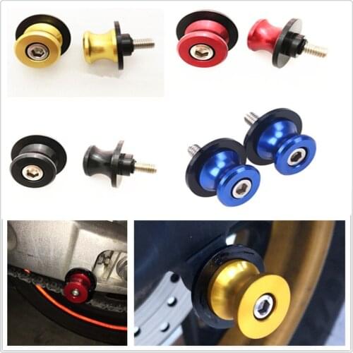 2pcs 6/ 8/ 10mm Spools Sliders motorcycle Swingarm Spool slider for HONDA VTR1000F FIRESTORM CBR125R CBR300R CB300F FA