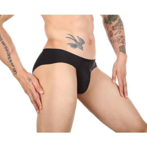 Seamless Brief Man Underwear Sexy Bulge Pouch Male Briefs Sexy Mens Under Wear Low Waist Slip Homme Underpants