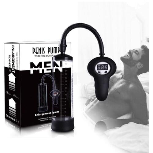 Male function of digital display electric suction tintin stretching exercise device penis erection pump system