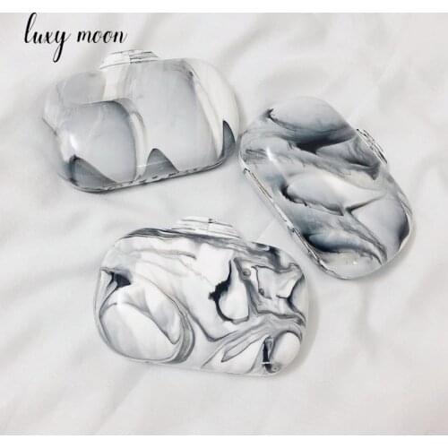 Retro Handbag Womens Clutch bag Purses and Handbags Luxury Designer Marble Pattern Party Clutch Wedding Chain Shoulder Bag Z030