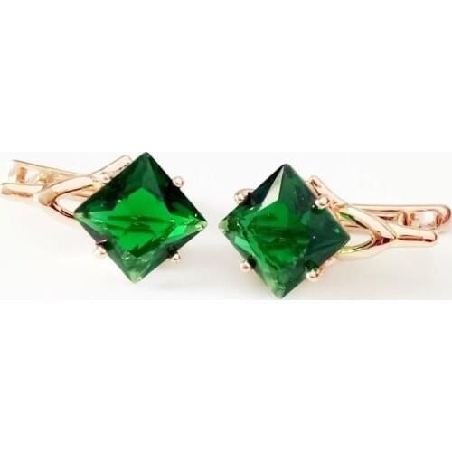 Korean Earring 585 Gold Color Earring New Fashion Jewelry Designs for Lady Office Style Women Earrings