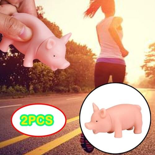 2Pcs Creative Simulation Pig Decompression Exhaust Men And Women Toy Cartoon Animal Stress Relief Toys Decompression Toy