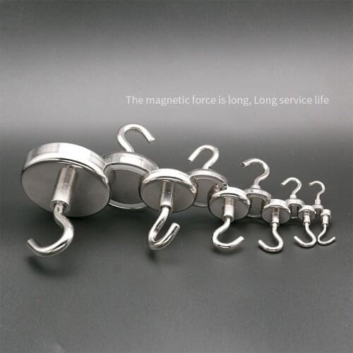 3pcs Magnet Hook Rings Tools For Home Housekeeper On Wall Metal Durable Strong Powerful Magnetic Sucker Holder