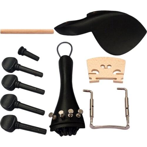 4 / 4 Violin Fiddle Parts Tuning Pegs with Chinrest Endpin