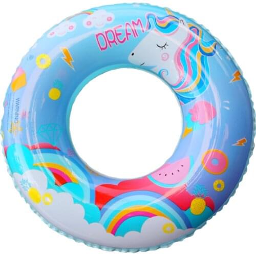 60/70/80/90 Cartoon Swimming Ring For Adult Children Inflatable Pool Tube Giant Float Boys Girl Water Fun Toys