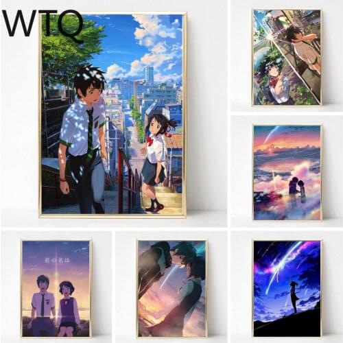 5D DIY Diamond Painting Cross Stitch Kit Diamond Embroidery Anime Your Name Map Full Drill Diamond Mosaic Picture Home Decor Art