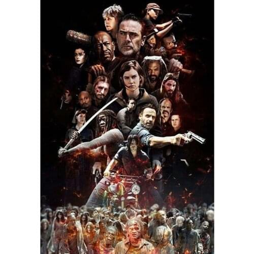 Diy diamond embroidery new arrival full square&round drill 5d diy diamond painting Walking dead mosaic home decoration FH065