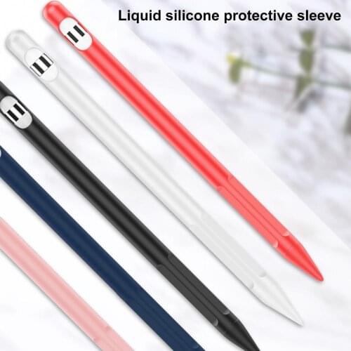Anti-slip Anti-falling Silicone Stylus Pen Protective Case for Apple Pencil 1/2