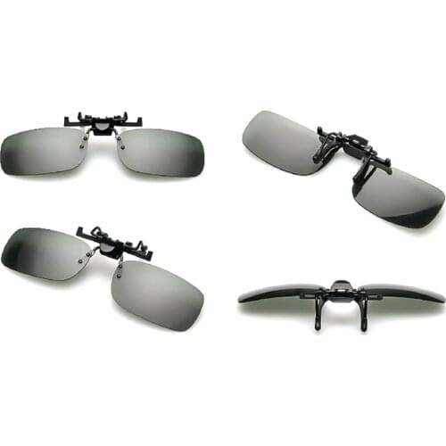 Auto Car Goggles Anti-UVA UVB Polarized Sun Glasses Driving Night Vision Lens Clip On Sunglasses Interior Flip-up Accessories