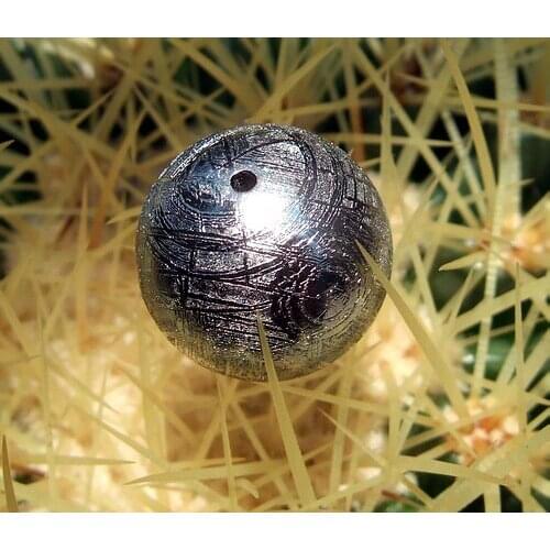 100% Natural Gibeon Iron Meteorite Power Moldavite Loose One Round Beads Silver 6mm 7mm 8mm 9mm 10mm 12mm 14mm AAAAA