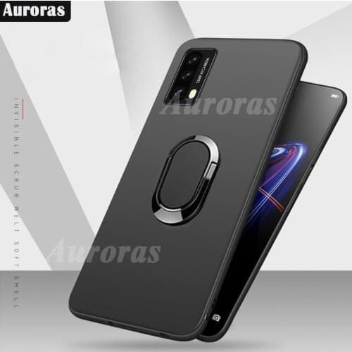 Auroras Case For Blackview A90 Ultra Thin Soft With Magnetic Attraction Ring Back Matte For Blackview A90 Cover