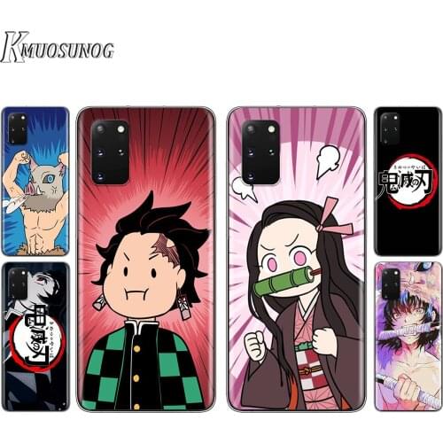 Anime Demon Slayer For Samsung S20 FE A91 A81 A72 A71 A52 A51 A42 A41 A32 A31 A21 A12 Lite Transparent Phone Case