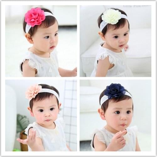 2018 Fashion 10pcs/lot Kids Children Girls Multicolor Toddler Head Band Lace Flower Princess Headband Accessories
