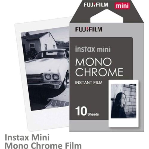 10-50 Sheets Instax Mini Mono Chrome Film For Fujifillm Instant Mini 11, 9, 8, 7s Camera For SP-1/2 Printer, Link