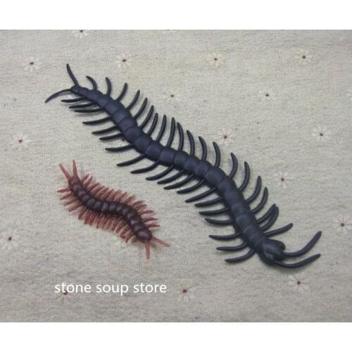 10/24pcs April Fools Day Toys Realistic Centipede Simulation Bug Scolopendra Chilopod Scary insect Holloween Trick Joke Toys