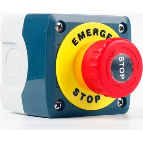 Red mushroom head pushbutton turn to release or push-pull IP65 1NC GOB-1A71R6-GW