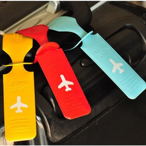 Creative Travel Accessories Luggage Tag cover PU Leather Suitcase ID Address Holder Baggage Boarding Tags Portable Label