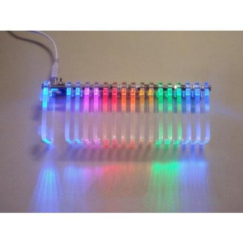 KS16 Music Spectrum Crystal Sound Column Light Cube LED Level Display Electronic Production DIY