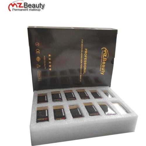 Microblading Eyebrows pigment Kit Professional eyebrow kits 12 bottles micro-pigments ink sets for semi permanent make up