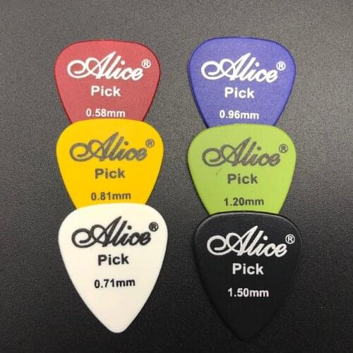 Alice 50Pcs Multi Color Matte ABS Acoustic Electric Guitar Picks Antislip Standard Mediators Plectra plectrum guitarra