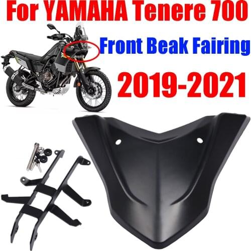 For YAMAHA Tenere 700 T7 T700 XTZ700 Tenere700 Motorcycle Front Fender Beak Nose Extension Cover Mudguard Extender Cowl Fairing