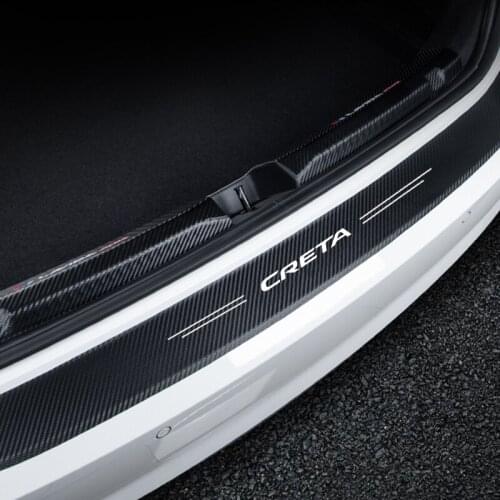 For Hyundai Creta GS GC SU2 2021 2020 2019 2018 2017 2016 2015 2014 Anti Scratch Car Trunk Rear Bumper Sticker Accessories
