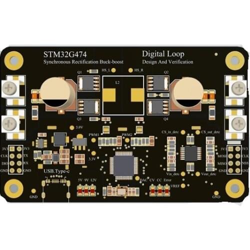 STM32G474 Digital Power Development Board, Buck-boost Bidirectional Converter