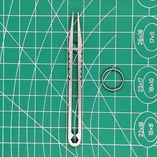 Portable EDC Titanium Alloy TC4 Tweezer Tools with Key Ring