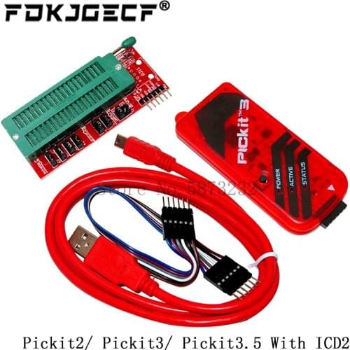 PICKit2 PICKIT3 PICKit3.5 Programmer + PIC ICD2 PICKit 2 PICKIT 3 PICKIT 3.5 Programming Adapter Universal Programmer Seat