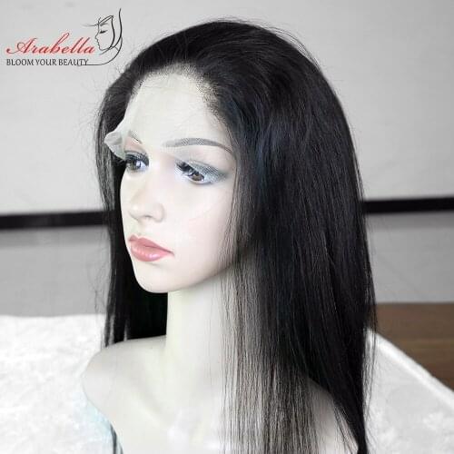 4x4 Lace Closure Wig Malaysian Straight Lace Front Wig Pre Plucked With Baby Hair Arabella 13x4 HD Transparent Lace Frontal Wig