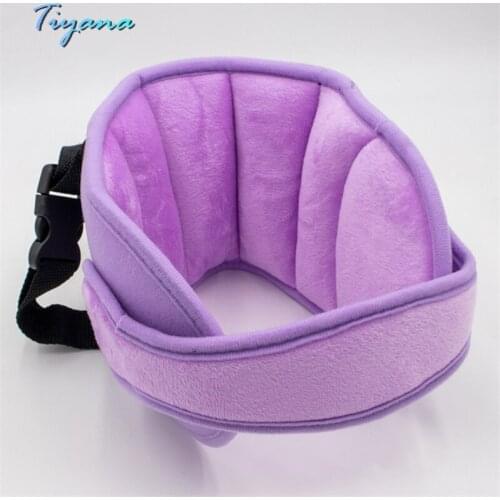 Car Baby Head Fixing Belt Child Safety Seat Head Rest In Car Anti Collision Adjustable Buckle Sleep Aid Belt Cotton Headrest 55