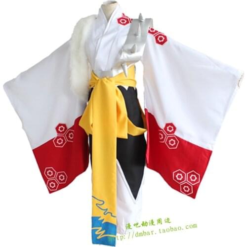 Free shipping Custom Made Sesshomaru cosplay Costume from Inuyasha Animei High Quality Christmas