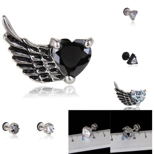 Fashion Kpop Crystal Square Pendant Earrings For Women Girls Hot Sell Korean Geometric Stud Ear Jewelry Party Gifts