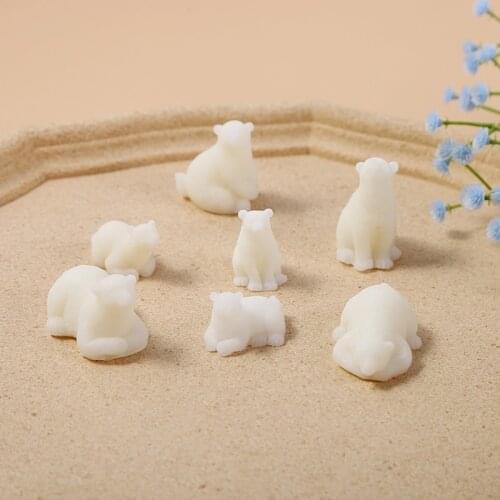 Polar Bear Cartoon Animal Mousse Cake Silicone Mold DIY Aroma Candle Mold Cake Decorating Tools Candle Making Kit