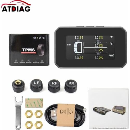 2021 New For Truck Car TPMS Tire Pressure Monitoring System External Sensor LCD Screen Monitoring Tire Pressure for safety