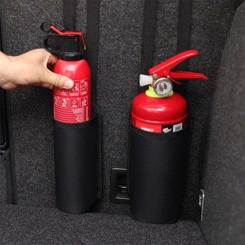 Car Storage Bag Trunk Stowing Tidying Trunk Hanging Bag Organizer Accessories Car Fire Extinguisher Storage Bag Interior Handbag