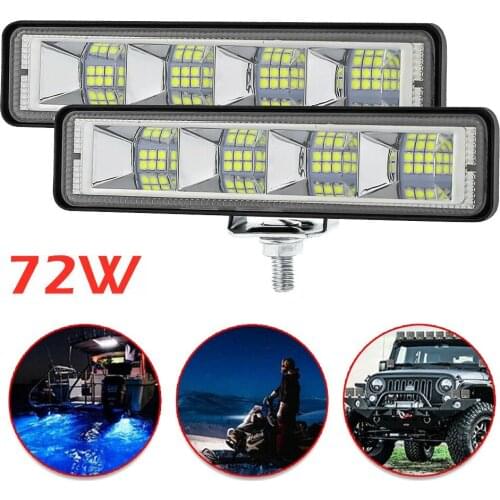 DXZ 72W Led Work Light Bar Spot Flood Combo Beam Offroad Fog Driving Lights Work Light LED Lamp Beads