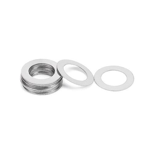 15pcs M9 ultra-thin flat washers gaskets stainless steel washer gasket 48mm-50mm outer diameter 0.1-1mm th​ickness