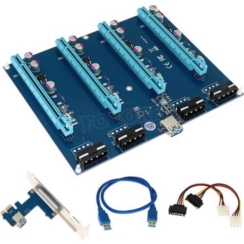 PCIE 1X to 16X graphics card to extend connecting Cable USB 3.0 USB3.0 special Adapter card