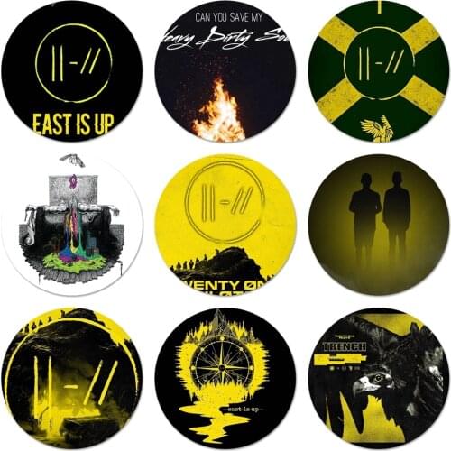 Twenty One Pilots Trench Icons Pins Badge Decoration Brooches Metal Badges For Clothes Backpack Decoration