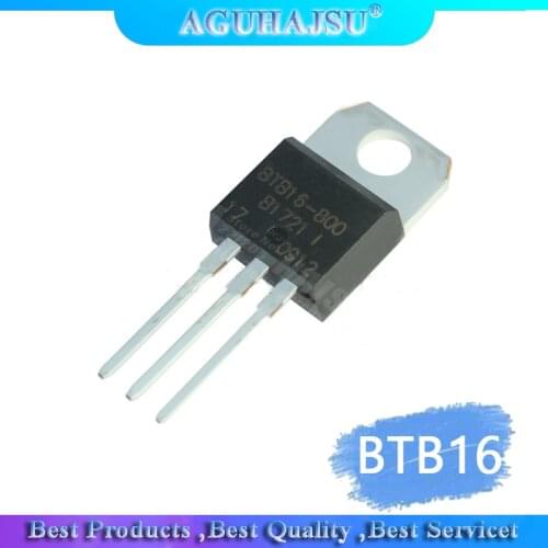 10pcs/lot BTB16-600BW BTB16 600BW Triac TO-220 molewei line new original