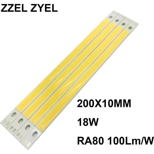 12V COB LED Strip Linear Module 200X10mm RA80 Hot Sale DIY Lights Warm White Nature White
