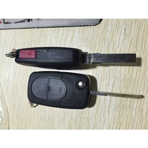 2+1 buttons Flip Remote key case shell (Round) for VW Golf 4 5 6 Passat B5 B6 Polo Bora Touran FOB Blank 5PCS/Lot