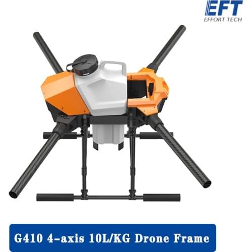 2021 NEW EFT G410 Four-Axis 10L 10kg Agricultural Spray Drone Frame Kit 1513mm Wheelbase Brushless Water Pump X8 Power System