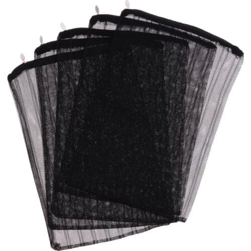 PACK 5 Aqua Fish Tank Net Bag Media Bags with Zipper Aquarium Filtration